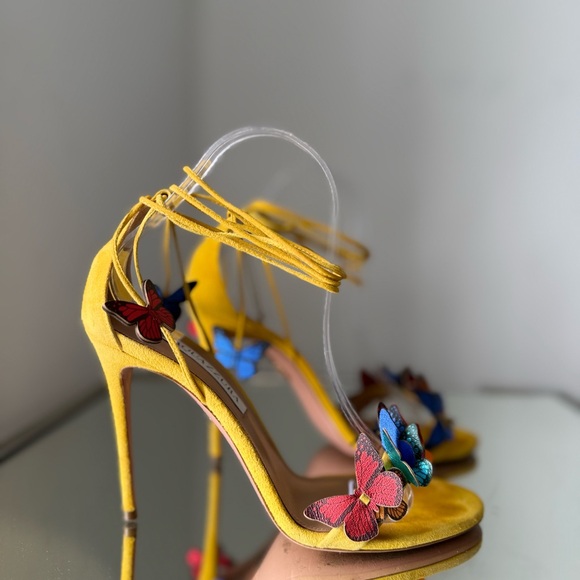 Aquazzura 105mm Papillon Sandals $995 38.5 - Picture 12 of 16